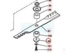 Rondelle De Lame Pour Tondeuse Débroussailleuse Sarp (0302020039)