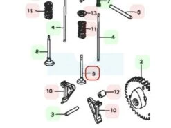 Soupape D'échappement Pour Moteur Honda (14721ZM7000)