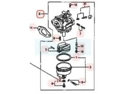 Carburateur Pour Moteur Honda (16100ZL9804)