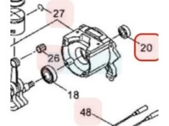 Joint Spi (coté Allumage) Pour Souffleur Maruyama (262565)