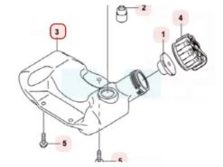 Réservoir à Essence Pour Moteur Kawasaki (510012335)