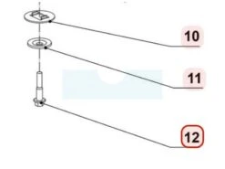 Vis De Lame Pour Tondeuse Weibang (5310415010)