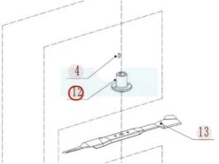 Support De Lame Pour Tondeuse Weibang (532040404002)