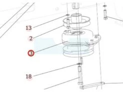 Embrayage électromagnétique Pour Débroussailleuse Autoportée Roques & Lecoeur (N339242010)