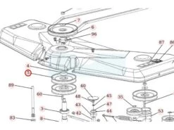 Poulie De Palier De Lame Pour Débroussailleuse Autoportée Roques & Lecoeur (N532151200)