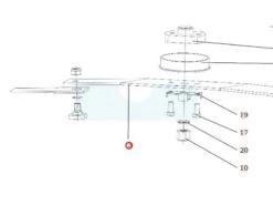 Support De Couteau Pour Débroussailleuse Autoportée Roques & Lecoeur (S532050412233)